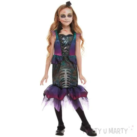 stroj dla dzieci syrena szkielet smiffys rozm 116 128 cm