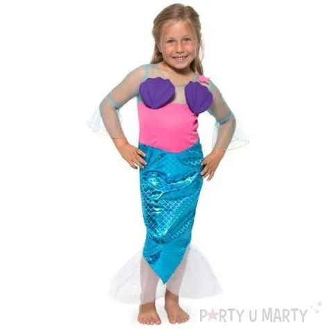 stroj dla dzieci syrenka folat rozm 116 134 cm