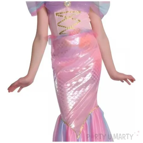 stroj dla dzieci syrenka sukienka i tiara rozowy godan rozm 110 120