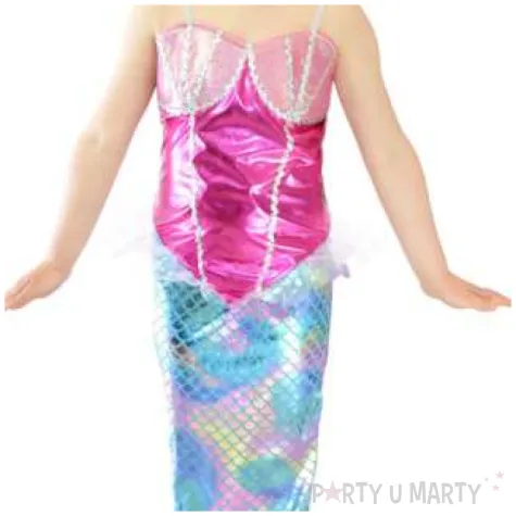 stroj dla dzieci syrenka teczowa arpex rozm 110 120 cm