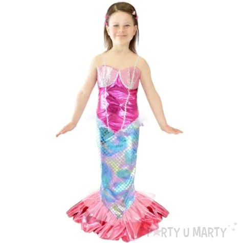 stroj dla dzieci syrenka teczowa arpex rozm 130 140 cm