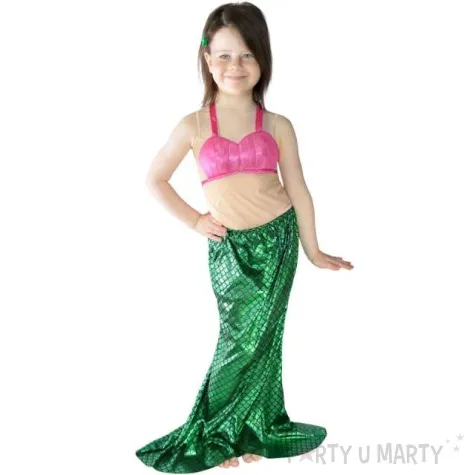 stroj dla dzieci syrenka zielony ogon arpex rozm 120 130 cm