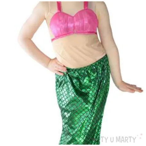 stroj dla dzieci syrenka zielony ogon arpex rozm 120 130 cm