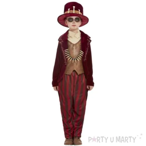 stroj dla dzieci szaman voodoo bordowy smiffys rozm 130 140 cm