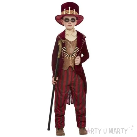 stroj dla dzieci szaman voodoo bordowy smiffys rozm 130 140 cm