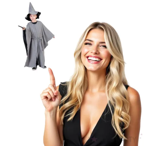 stroj dla dzieci szary czarodziej funny fashion rozm 116