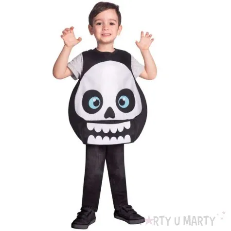 stroj dla dzieci szkielet czarno bialy amscan 3 4 lata