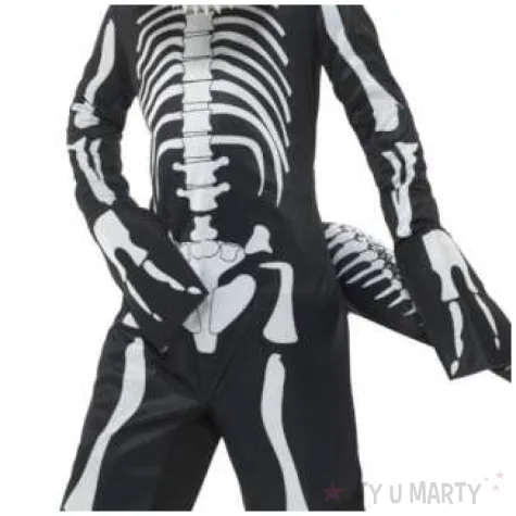 stroj dla dzieci szkielet dinozaur z ogonem smiffys rozm 116 128 cm