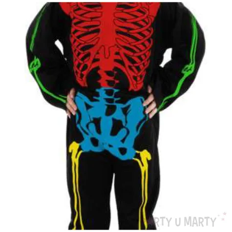 stroj dla dzieci szkieletor wielokolorowy folat rozm 6 8 lat