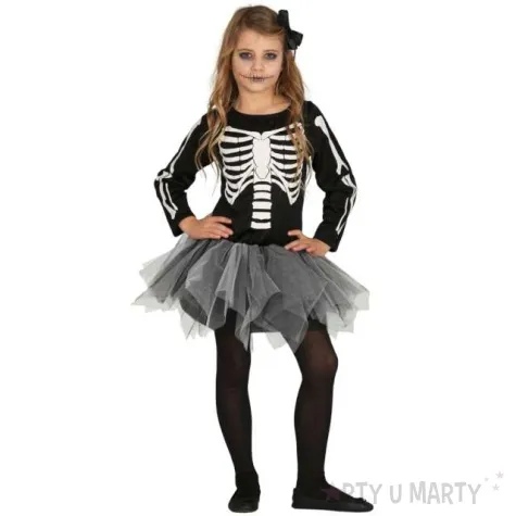 stroj dla dzieci szkieletorka w tutu guirca rozm 3 4 lata