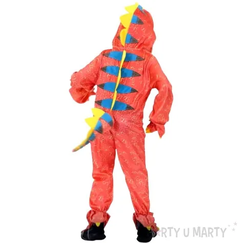 stroj dla dzieci t rex kombinezon pomaranczowy amscan rozm 122 134 cm