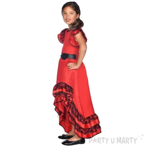 stroj dla dzieci tancerka flamenco czerwony amscan rozm 104 116 cm