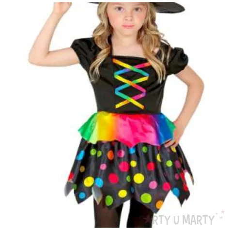 stroj dla dzieci teczowa czarownica mix widmann 4 5 lat