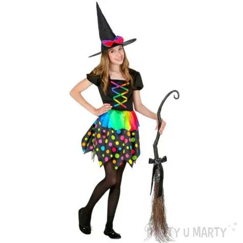 stroj dla dzieci teczowa czarownica mix widmann 8 10 lat