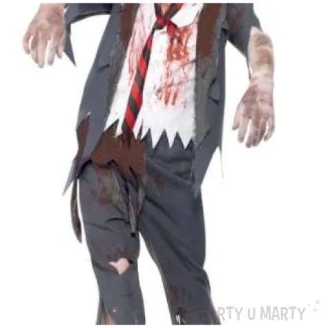 stroj dla dzieci uczen zombie szary smiffys rozm 152 164 cm