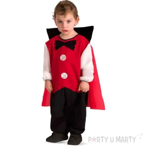 stroj dla dzieci wampir z peleryna czerwony carnival toys 3 lata