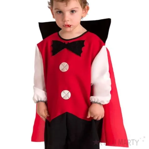 stroj dla dzieci wampir z peleryna czerwony carnival toys 3 lata