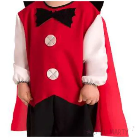 stroj dla dzieci wampir z peleryna czerwony carnival toys 3 lata