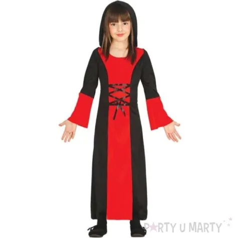 stroj dla dzieci wampirzyca czerwona guirca 146 152 cm