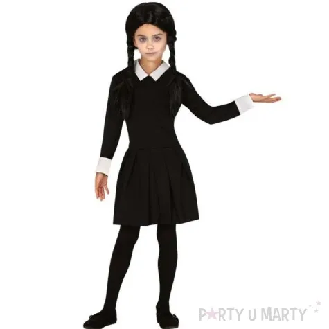 stroj dla dzieci wednesday adamms czarny guirca 5 6 lat