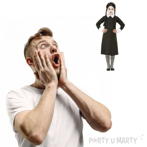 stroj dla dzieci wednesday adamms czarny smiffys rozm 130 140 cm