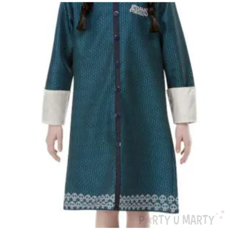 stroj dla dzieci wednesday addams turkusowy smiffys 146 158 cm