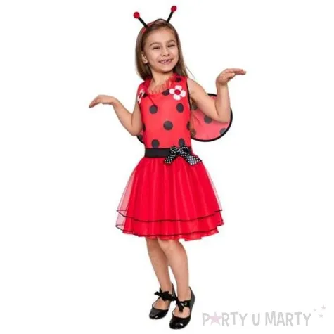 stroj dla dzieci wesola biedronka rozm 110 120 cm