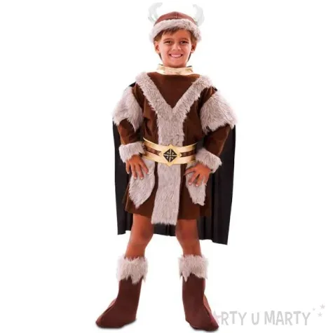 stroj dla dzieci wiking w futrze fyasa 122 134 cm