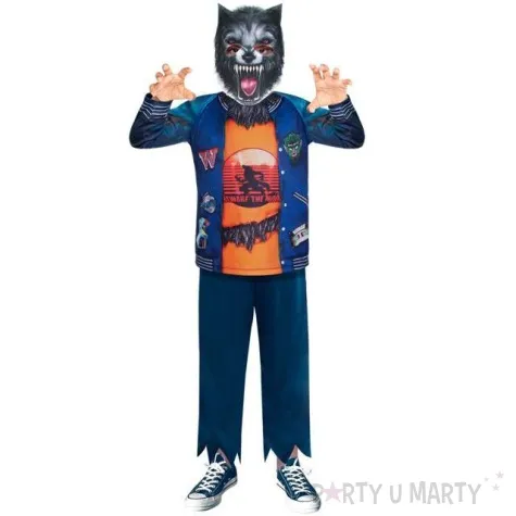 stroj dla dzieci wilkolak niebieski amscan 2 3 lata