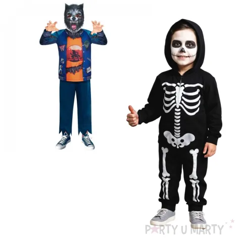 stroj dla dzieci wilkolak niebieski amscan 3 4 lata