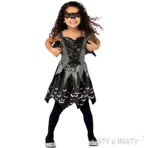 stroj dla dzieci wrozka nietoperz czarny smiffys rozm 130 140 cm