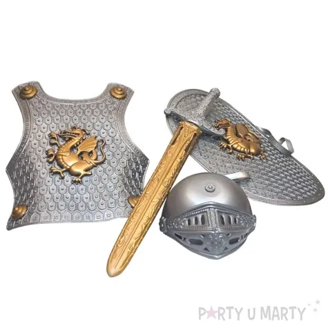 stroj dla dzieci zbroja rycerza fyasa rozm 110 140 cm