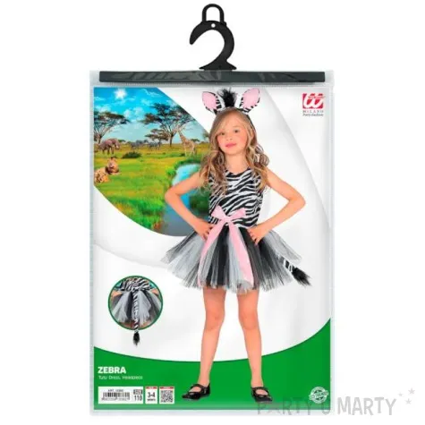 stroj dla dzieci zebra tutu widmann 110 116 cm