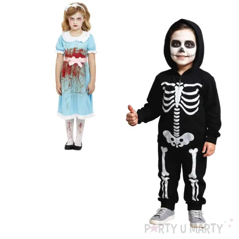 stroj dla dzieci zla blizniaczka lsnienie blekitny smiffys rozm 130 140 cm