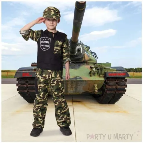 stroj dla dzieci zolnierz folat rozm 116 134 cm