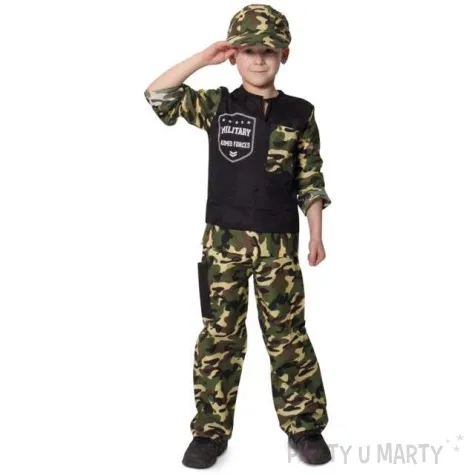 stroj dla dzieci zolnierz folat rozm 134 152 cm
