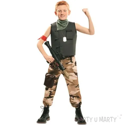 stroj dla dzieci zolnierz jonesy fyasa 110 120 cm