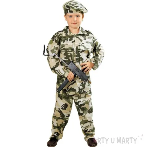 stroj dla dzieci zolnierz kraszek rozm 122 128 cm