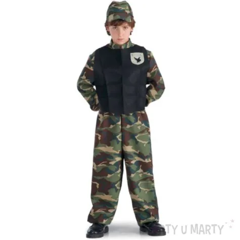 stroj dla dzieci zolnierz mundur carnival toys 158 cm