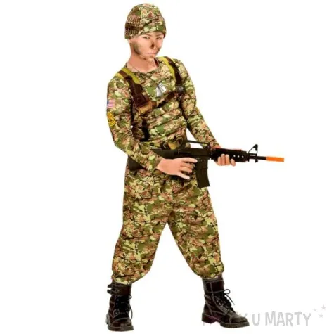 stroj dla dzieci zolnierz mundur widmann 122 134 cm
