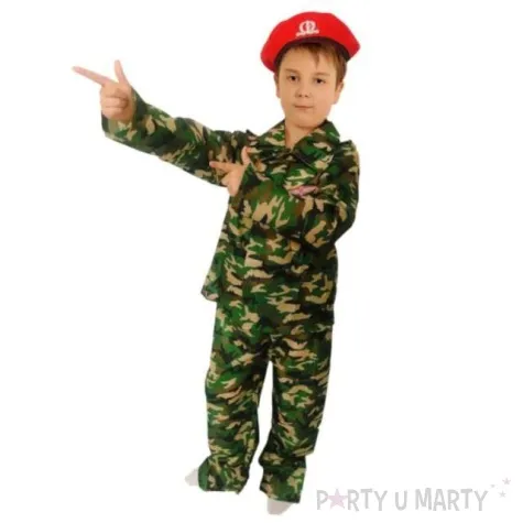 stroj dla dzieci zolnierz mundurowy partytino 110 116 cm