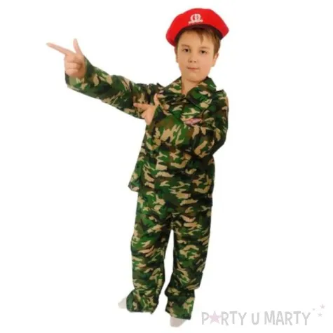 stroj dla dzieci zolnierz mundurowy partytino 134 140 cm