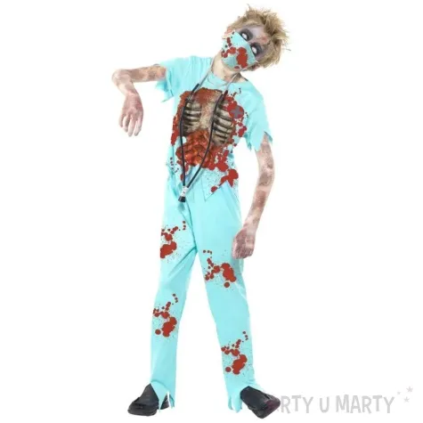 stroj dla dzieci zombie chirurg smiffys rozm 130 140 cm