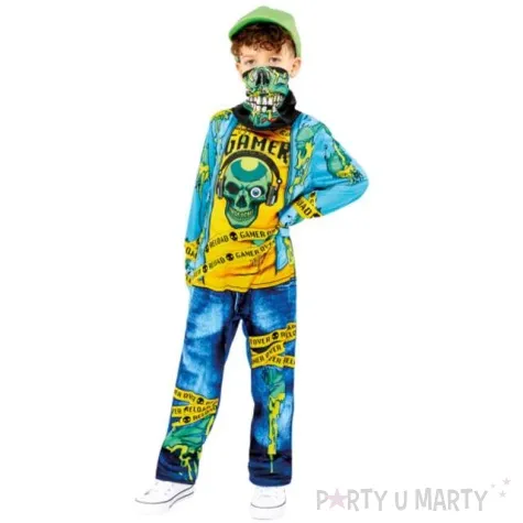 stroj dla dzieci zombie gracz gamer overload amscan rozm 116 128 cm