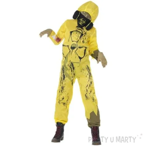 stroj dla dzieci zombie radioaktywny zolty smiffys rozm 130 140 cm