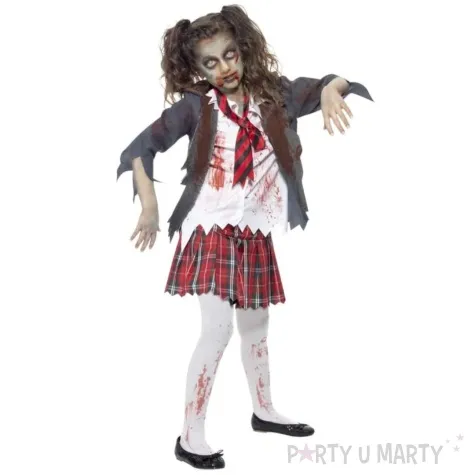stroj dla dzieci zombie uczennica smiffys rozm 158 164 cm