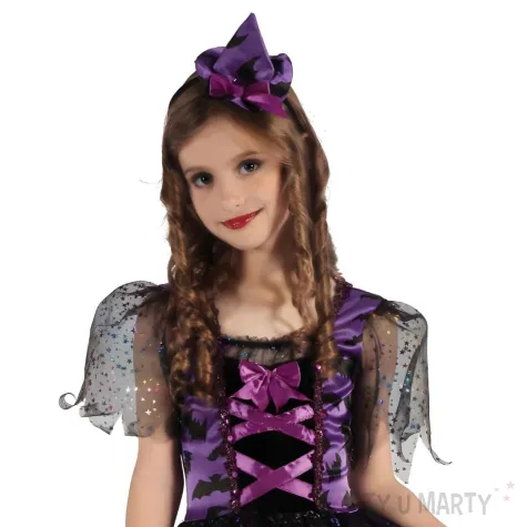 stroj dla dziecka czarownica czarny fioletowy godan 120 130