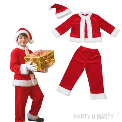 stroj dla dziecka na boze narodzenie mikolajki swieta swiety mikolaj rozm 142 148