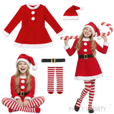 stroj dla dziecka na boze narodzenie mikolajki swieta zadziorna mikolajka zestaw 130 140