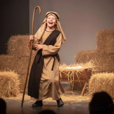 stroj dla dziecka na jaselka bal swietych jozef szata pasek nakrycie glowy 134 140